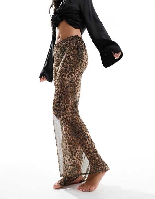 Leopard maxi 2024 skirt yoga