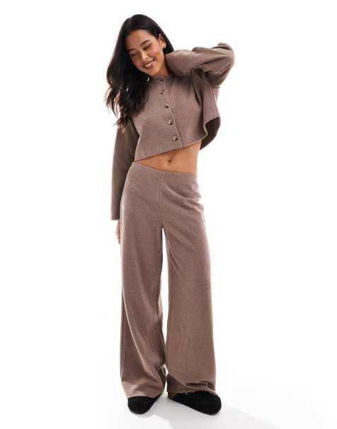 Miss Selfridge - Behaaglijke zachte broek met wijde pijpen - view 1