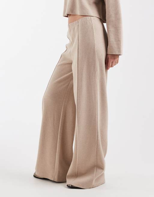Miss Selfridge – Beige byxor med vida ben, del av set, 2 av 5