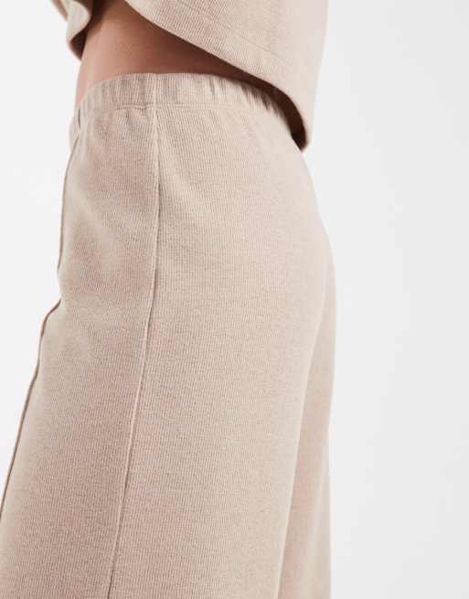 Miss Selfridge – Beige byxor med vida ben, del av set, 4 av 5