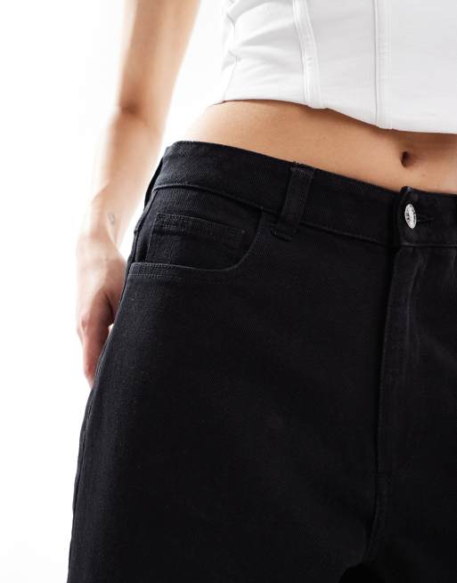 Miss Selfridge - Bermuda en jean - Noir délavé, 3 de 5