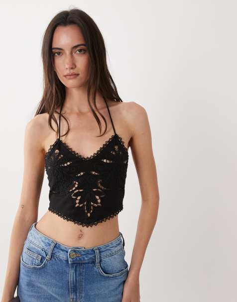 Miss Selfridge - Bh-top met uitsnijdingen in zwart - view 1