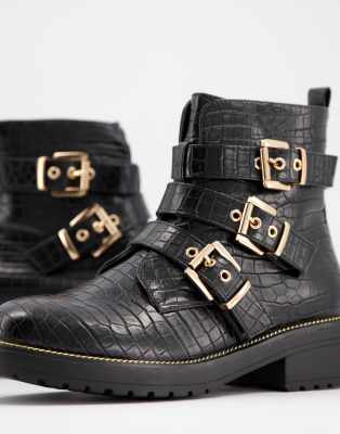 miss selfridge biker boots