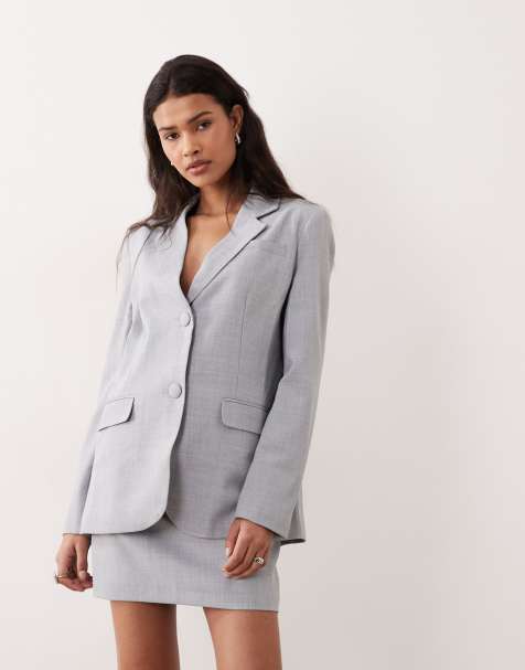 Miss Selfridge - Blå oversized blazer - Del af sæt - view 1