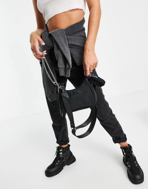Miss Selfridge black 90's shoulder bag, 3 of 4