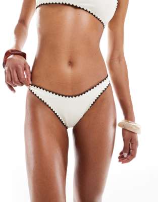 Miss Selfridge Blanket Stitch Bikini Bottoms