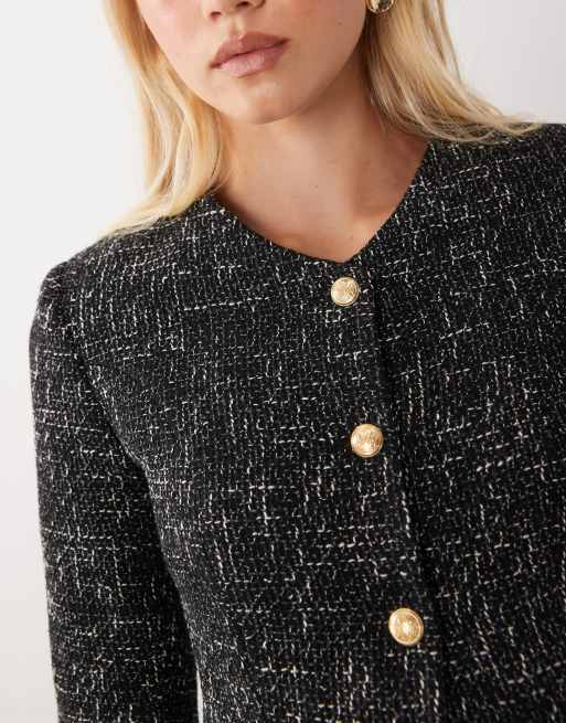 Miss Selfridge blazer con peplo stretto in vita e maniche svasate, 4 di 4