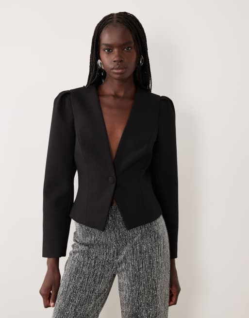 Miss Selfridge blazer entallada en negro, 4 de 4