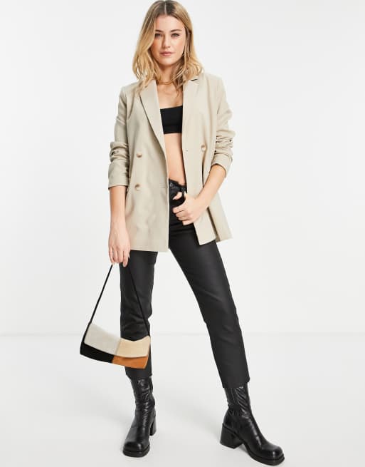 Miss Selfridge - Blazer oversize color pietra 