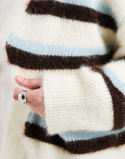 Miss Selfridge - Blød cardigan med kant-til-kant-striber, 2 af 4