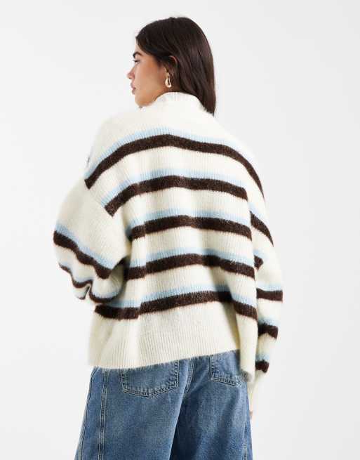 Miss Selfridge - Blød cardigan med kant-til-kant-striber, 4 af 4