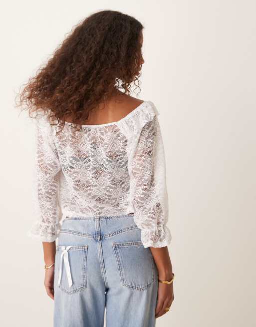 Blusa con pizzo top