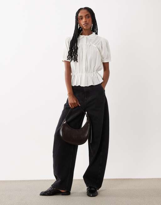 Miss Selfridge - Blusa de tarde blanca con detalle de lazo, 2 de 4