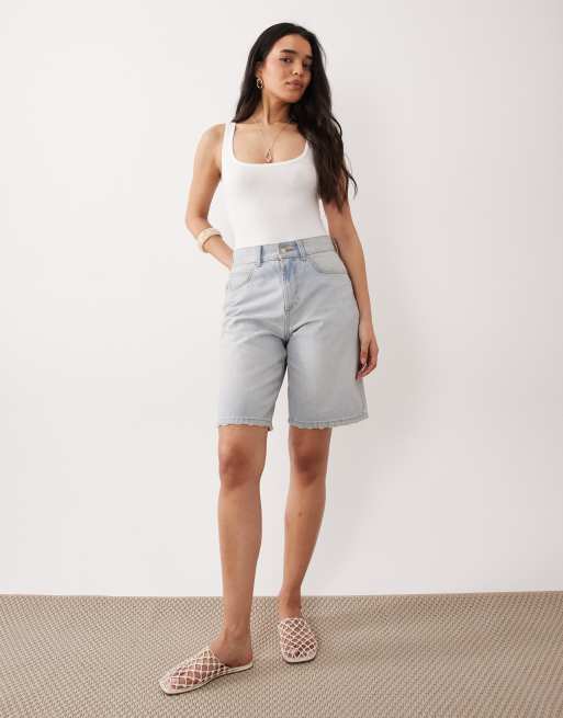 Miss Selfridge – Body in Weiß mit Picot-Borte, 2 von 4