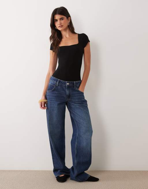 Miss Selfridge – Body med fyrkantig halsringning och holkärmar, 2-pack, 3 av 4