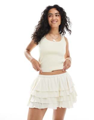 Miss Selfridge Boho Ruffle Mini Shorts