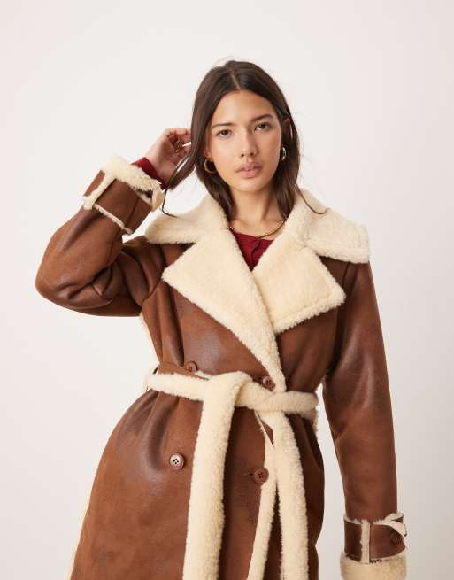 Shops tan wrap coat womens