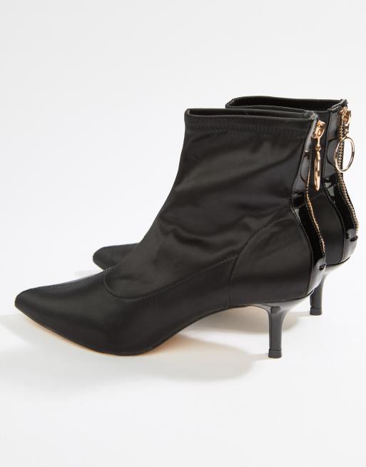 Bottines pointues store petit talon