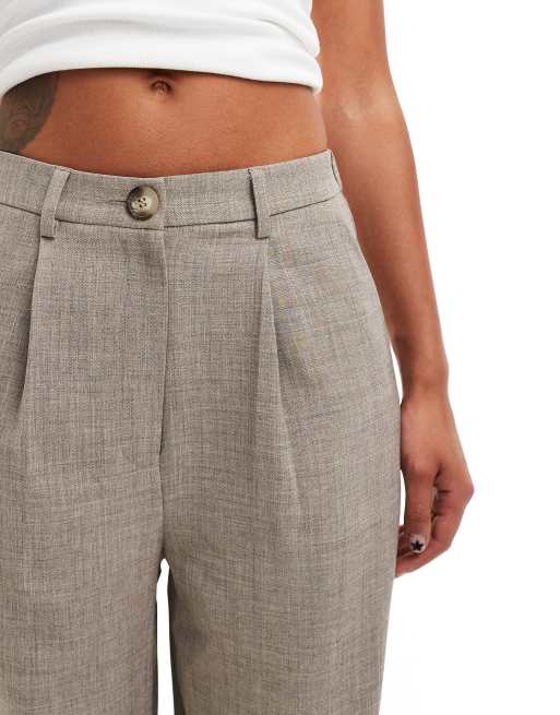 Miss Selfridge – Brązowoszare dopasowane typu dad z szerokimi nogawkami, 2 z 5