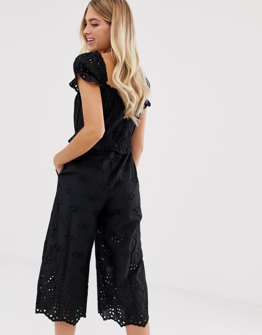 Miss selfridge hot sale broderie jumpsuit