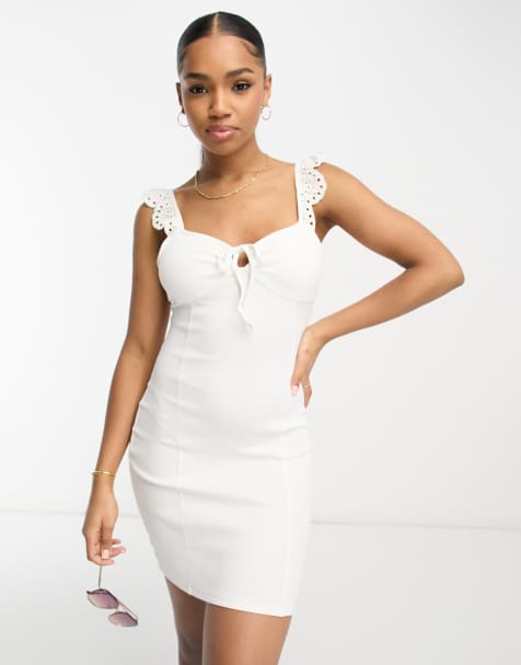 Misses white store summer dresses