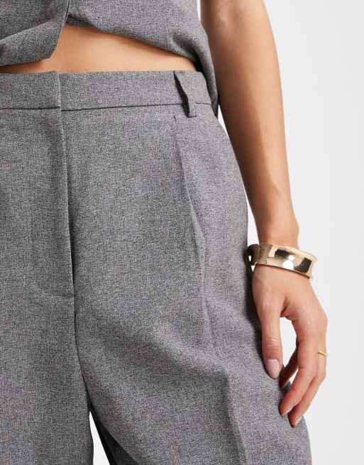 Miss Selfridge - Broek met wijde pijpen in grijs, deel van co-ord set, 3 van 5