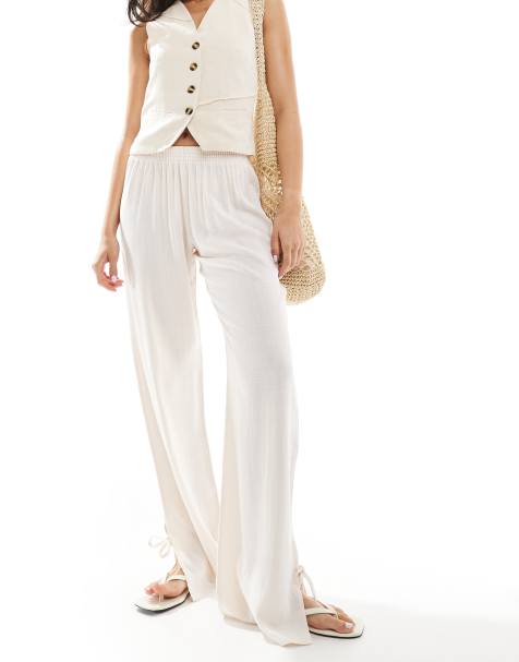 Miss Selfridge - Broek van linnenmix - view 1
