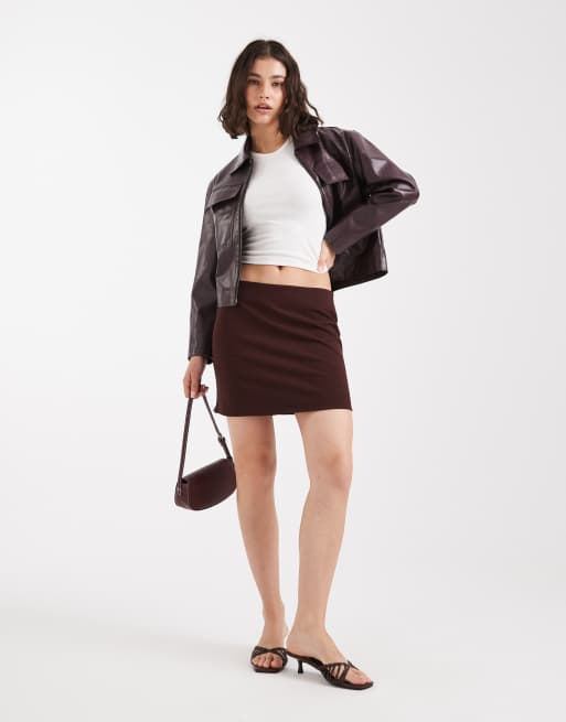 Miss Selfridge – Brun, figursydd minikjol, 5 av 5