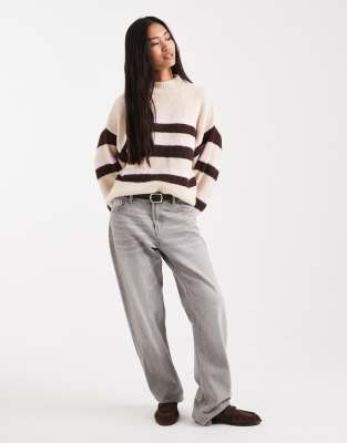 Miss Selfridge Brushed Fluffy Sweater In Multi