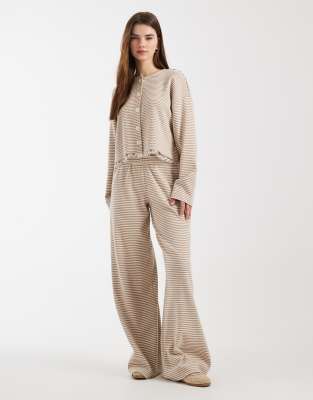 Miss Selfridge Brushed Wide Leg Pants In Multi