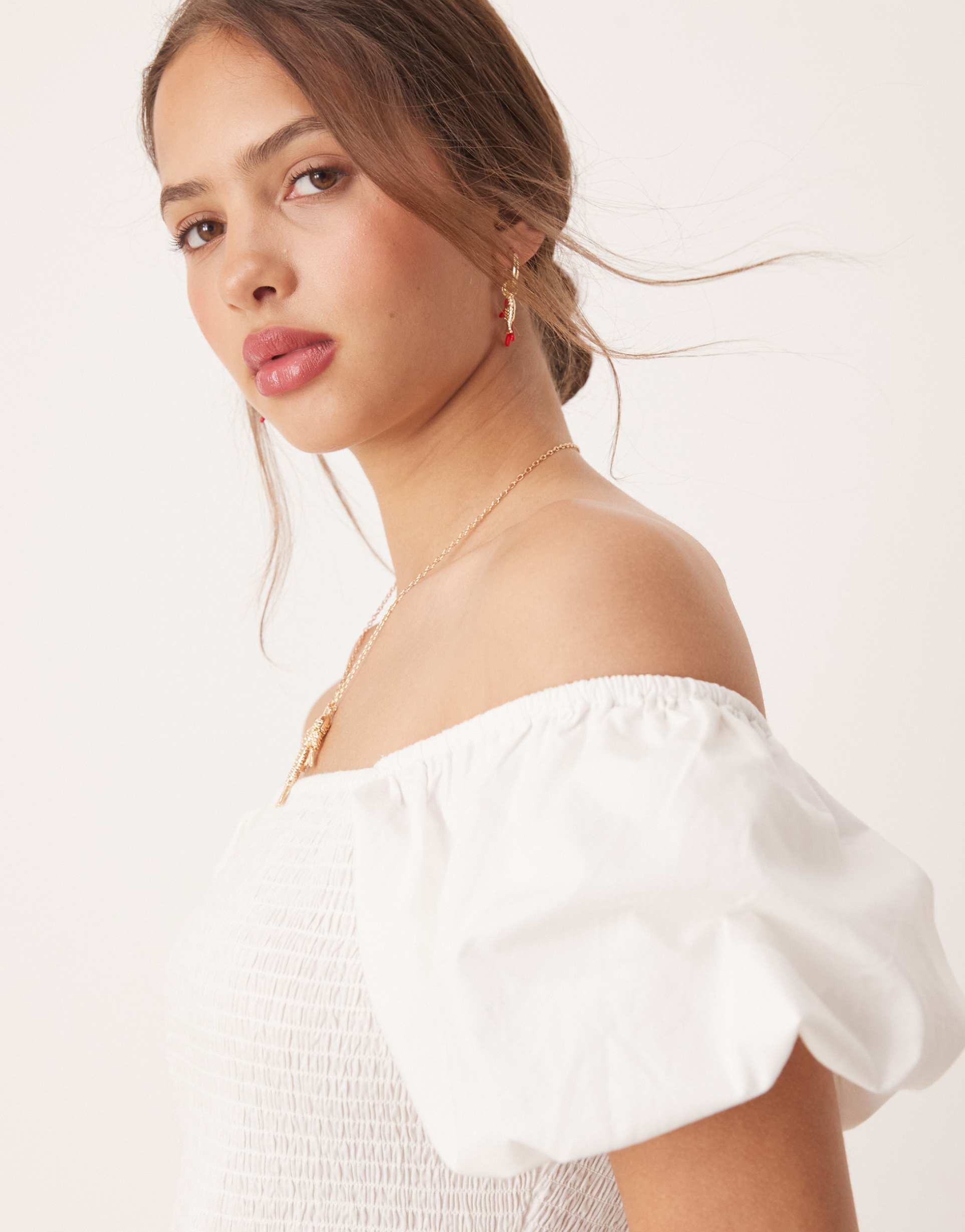 miss selfridge bubble mini dress in white