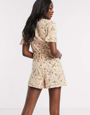 miss selfridge floral playsuit