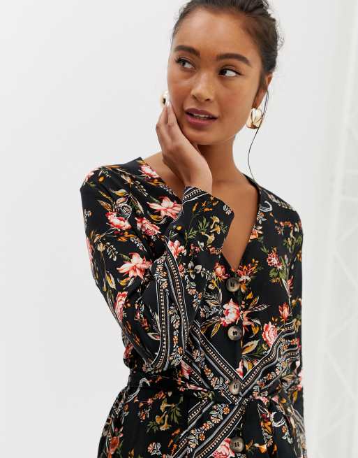 Miss selfridge outlet scarf print dress