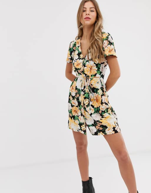 Miss selfridge best sale floral tea dress