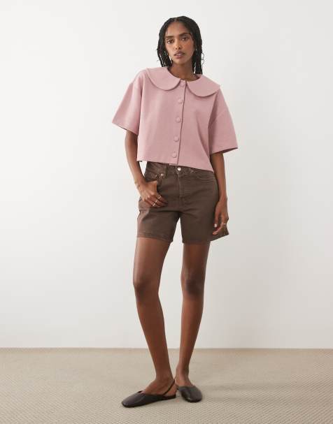 Miss Selfridge button throught top and trouser co-ord set - view 1