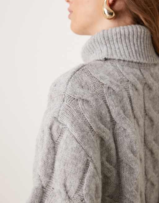 Miss selfridge cable knit jumper store