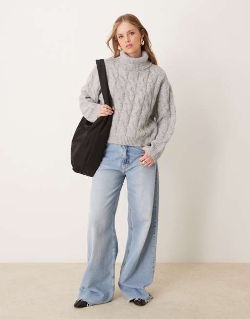 Miss selfridge cable knit jumper store