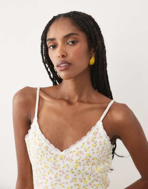 Miss Selfridge cami mini dress in floral print, 4 of 4