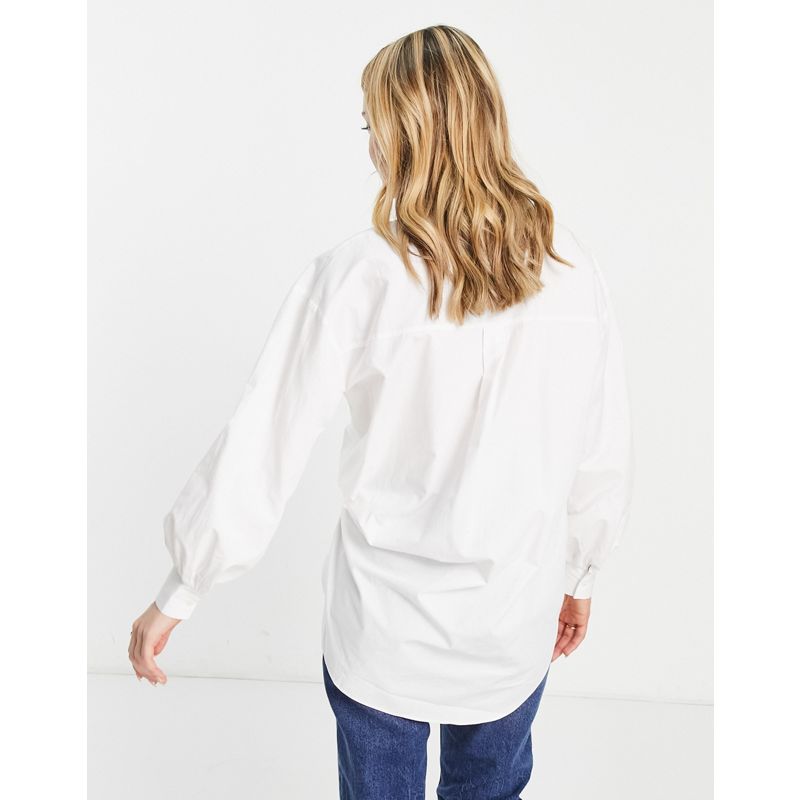 Top Camicie e bluse Miss Selfridge - Camicia oversize in popeline bianca
