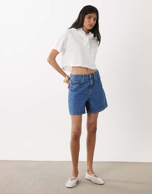 Miss Selfridge - Camiseta blanca de corte cuadrado con fular de encaje de algodón, 2 de 4