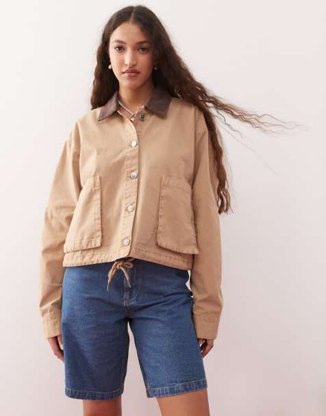 Miss Selfridge canvas jacket - view 1