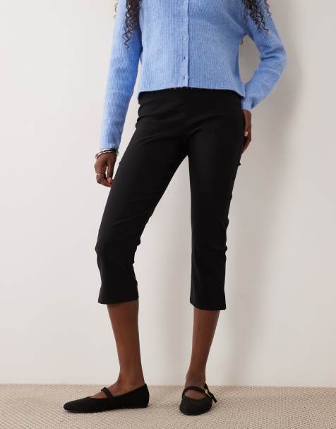 Miss Selfridge capri pants in black - view 1