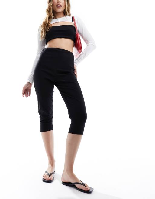 Miss Selfridge capri pedal pusher in black ASOS