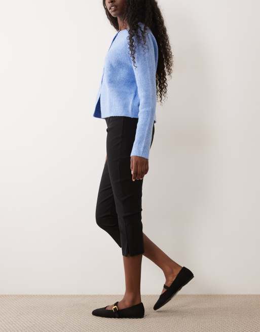 Miss Selfridge capri trouser in black, 3 of 5