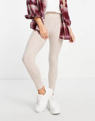 Miss Selfridge caramel brushed rib legging co-ord - ASOS Price Checker
