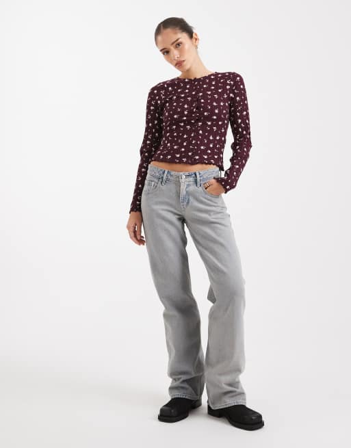 Miss Selfridge - Cardigan a coste con stampa a fiorellini, 4 di 4