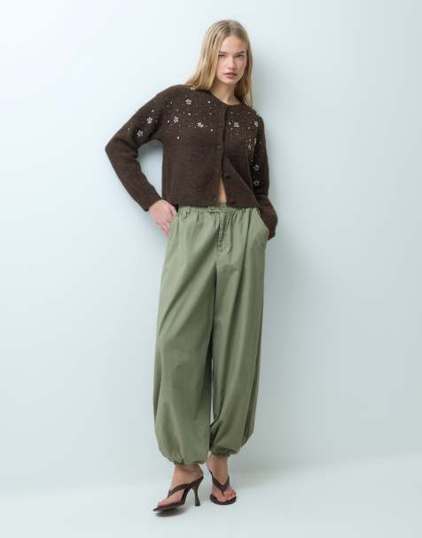 Miss Selfridge cárdigan abotonado con detalle de bolsillos en chocolate - view 1