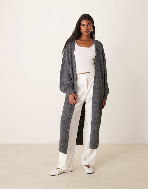 Miss Selfridge - Cardigan lungo color antracite - view 1