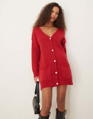 CARDIGAN MAY ROSSO