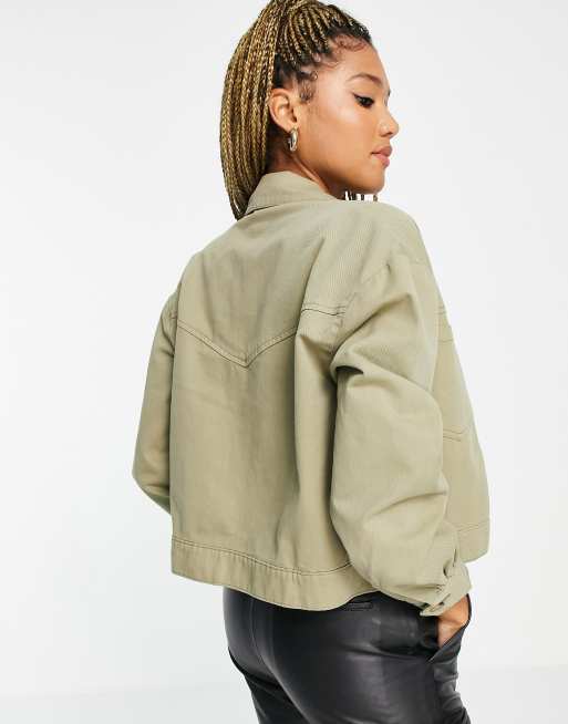 Miss selfridge khaki jacket best sale